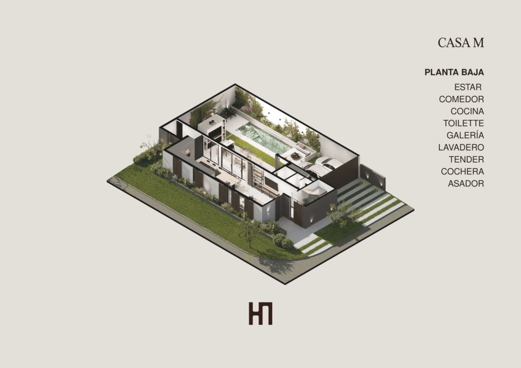 Casa M, lámina 1 de 2
